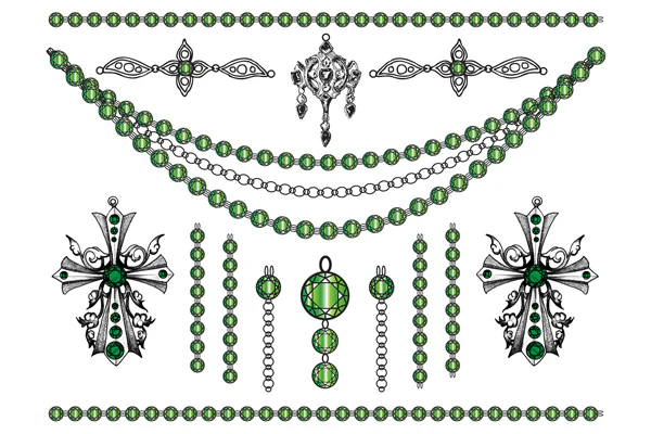 Emerald Jewelry Tattoos