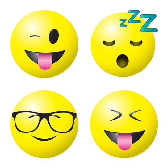 Emoji Emotions 2 Tattoos (4 Tattoos)