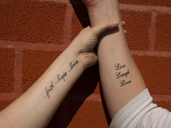 Faith Hope Love Tattoos - Image 2