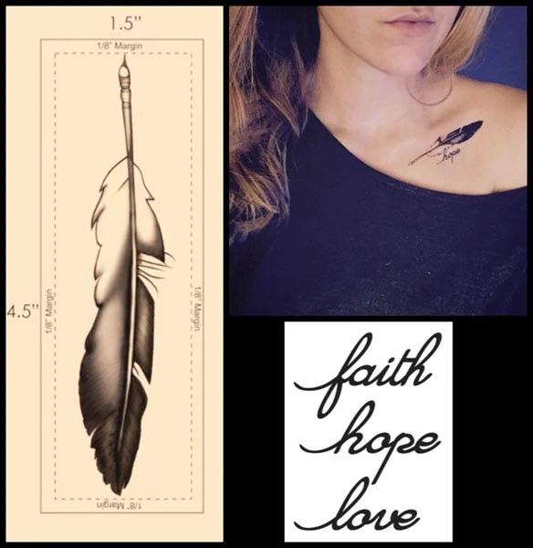 Faith Hope Love Tattoos - Image 4