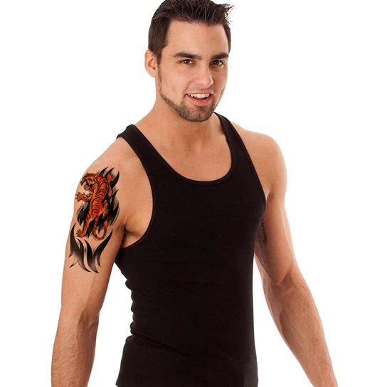 Ferocious Tiger Sleeve Tattoo - Image 2