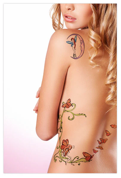 Flaunting Fairy Butterflies - Skyn Demure Tattoos - Image 2