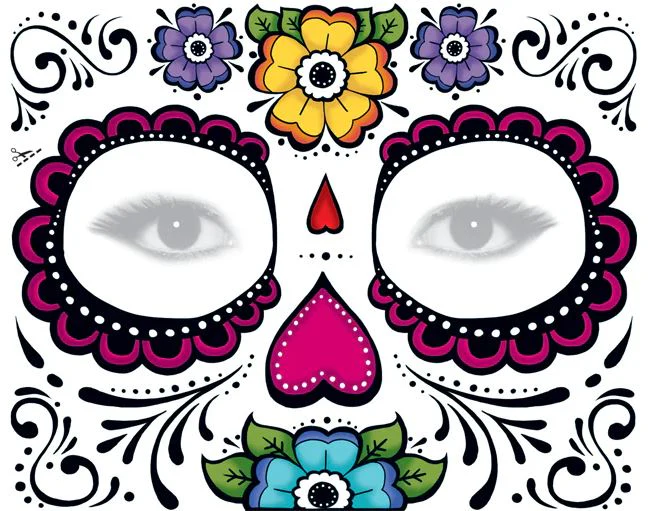 Floral Face Mask Tattoo - Image 4
