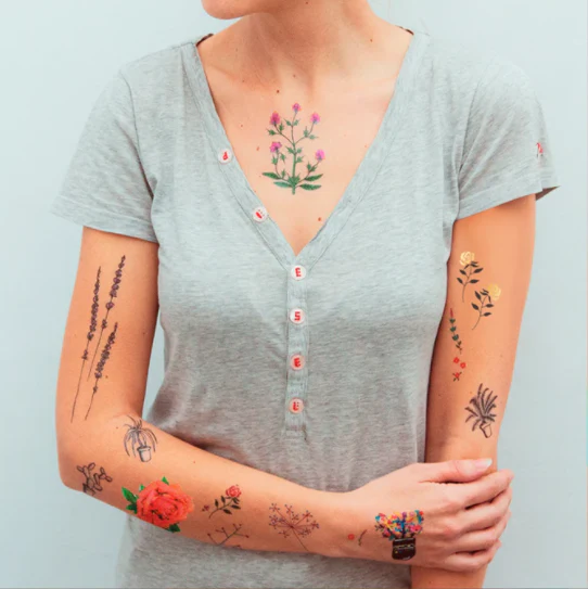 Floral Pack - Tattoonie (9 Tattoos)
