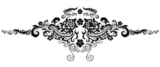 Floral Sternum Tattoo