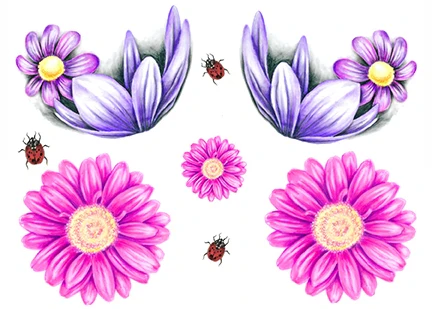 Flower Power Skyn Demure Tattoos