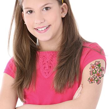 Flowers Classic Girls Tattoo - Image 2