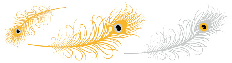 Foil Feathers Tattoos