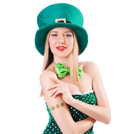 Four Leaf Clover Bracelet Tattoo - Image 2