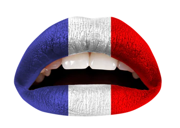 French Flag Violent Lips (3 Lip Tattoo Sets) - Image 2
