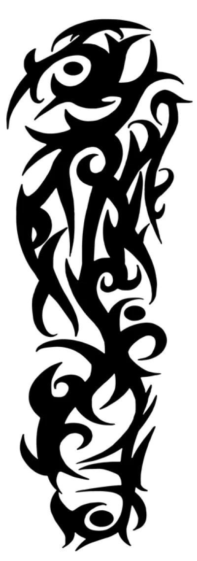 Full Sleeve Arm/Bone Tattoo Mechanical Totem