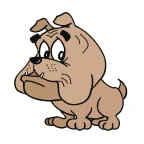 Funny Bulldog Tattoo