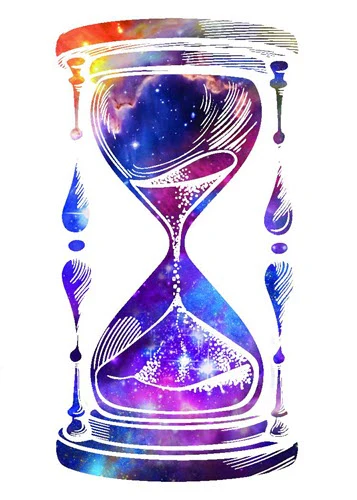 Galaxy Hourglass Tattoo