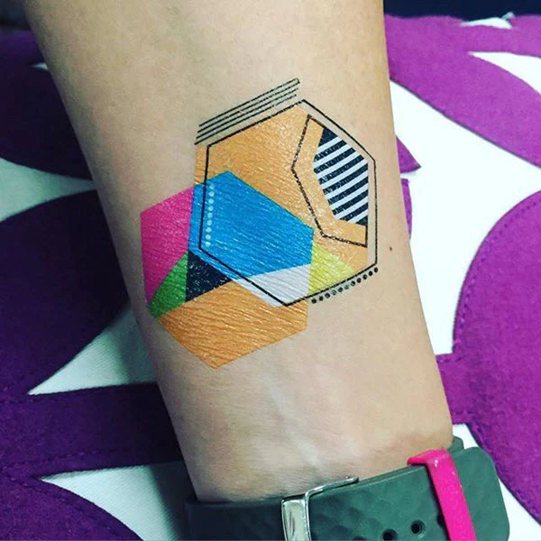 Geometric Hexagon Tattoo - Image 3