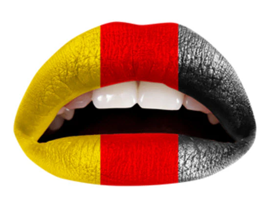 German Flag Violent Lips (3 Lip Tattoo Sets) - Image 2
