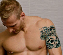 Giant Skull & Roses Tattoo - Image 2