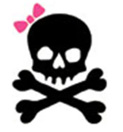 Girl Skull Bow Tattoo