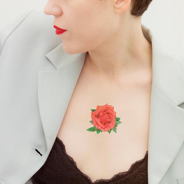 Glitter Gif Rose - Tattoonie - Image 2