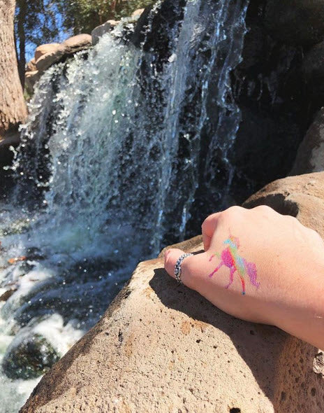 Glitter Rainbow Unicorn Tattoo - Image 3