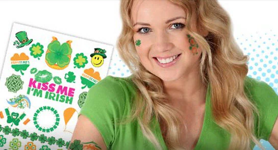 Glitter St. Patricks Day Tattoos (9 Tattoos) - Image 2