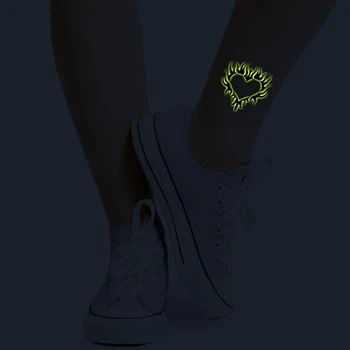 Glow Flame Heart Tattoo - Image 3