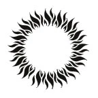 Glow Sun Ring Tattoo
