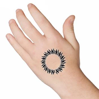 Glow Sun Ring Tattoo - Image 2