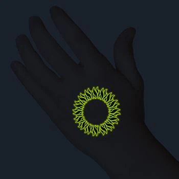 Glow Sun Ring Tattoo - Image 3
