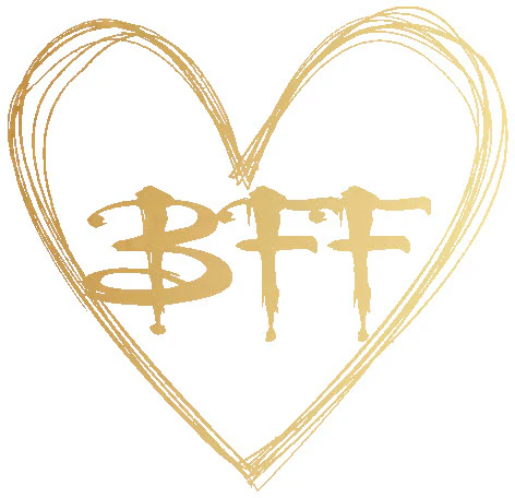 Golden BFF Heart Tattoo - Image 2