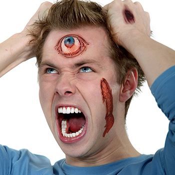 Gory Gash, Scars & Eye Tattoos