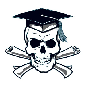 Graduate Skull Tattoo