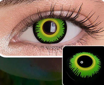 Green Werewolf Coloured Contact Lenses - Image 4