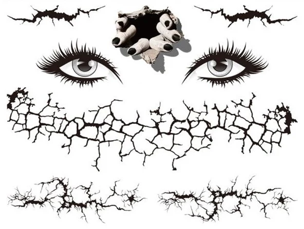 Halloween Crackled Face Mask