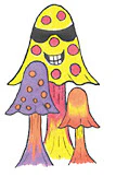 Happy Mushrooms Tattoo