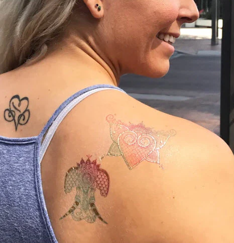 Heart Prismfoil Tattoo - Image 3