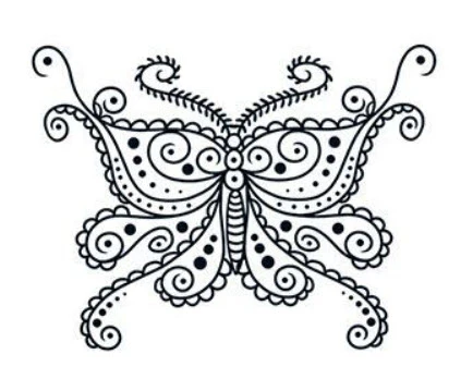 Henna Butterfly Tattoo