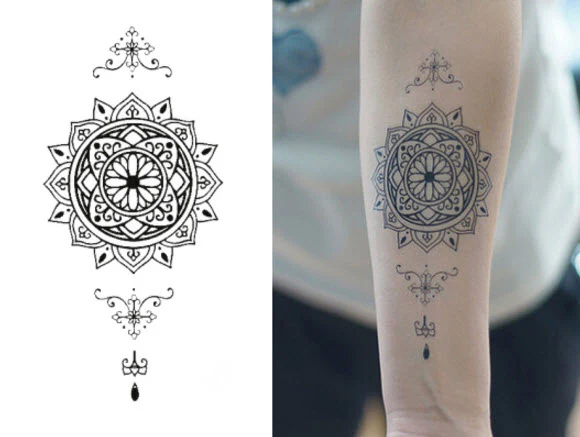 Henna Mandala Tattoo Sleeve - Image 3