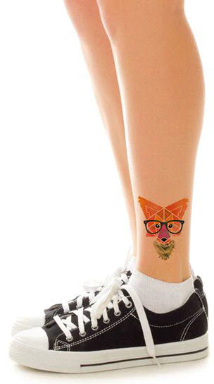 Hipster Geometric Fox Tattoo - Image 2