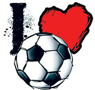 I Love Football Tattoo