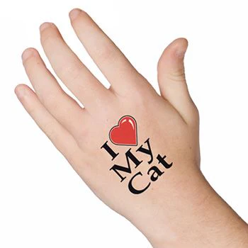 I Love My Cat Tattoo - Image 2