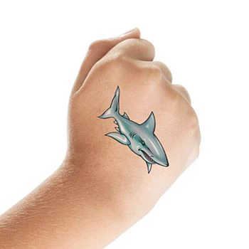 Illustrated Shark Tattoo - Image 2