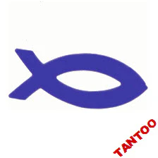 Jesus Fish Tantoos (20 Sun Tan Stickers)