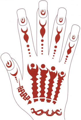 Jnoun Right Hand Henna Tattoo