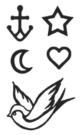Kate Moss Tattoo Collection