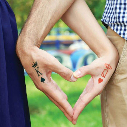 King & Queen Cards Tattoo - Image 3