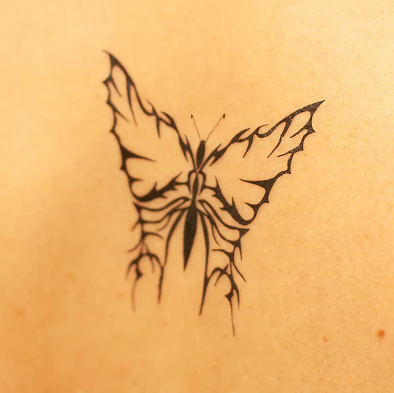 Tribal Butterfly Temporary Tattoo - Tattoonie - Image 3