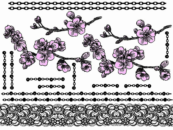 Lace, Chains & Flowers (16 Tattoos)