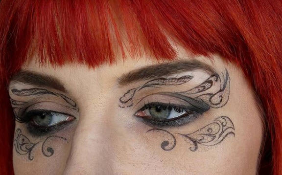 Lace Masks Masquerade Costume Tattoo - Image 3