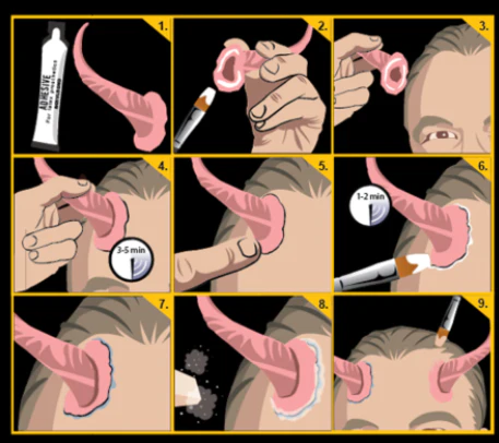 Latex Demon Horns - Tinsley Transfers - Image 4