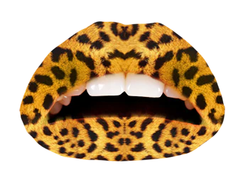 Leopard Violent Lips (3 Lip Tattoo Sets) - Image 3